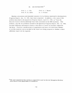Machine  calculations  and  dependent  analysis ... Progress  Report,  Jan.  15,  1951, ...