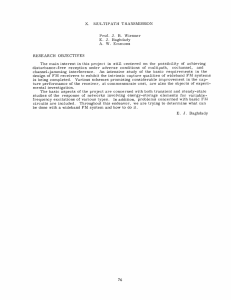 X. MULTIPATH  TRANSMISSION Prof.  J.  B.  Wiesner