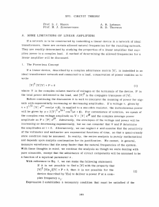 XVI. CIRCUIT  THEORY Prof.  S.  J.  Mason