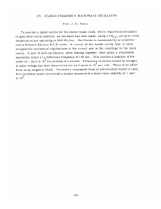 XV. STABLE-FREQUENCY  MICROWAVE  OSCILLATOR