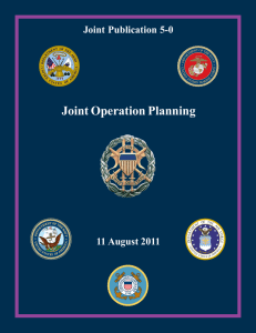 Joint Operation Planning Joint Publication 5-0 11 August 2011