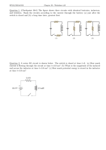 Question 1: (Checkpoint 30-6) The figure shows three circuits with... and resistors. Rank the circuits according to the current through...