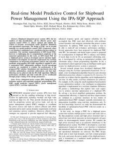 Real-time Model Predictive Control for Shipboard