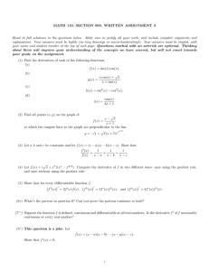 MATH 110, SECTION 003, WRITTEN ASSIGNMENT 3
