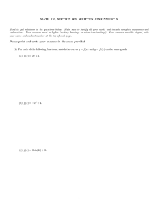 MATH 110, SECTION 003, WRITTEN ASSIGNMENT 5