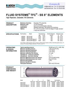 FLUID SYSTEMS TFC - SS 8” ELEMENTS