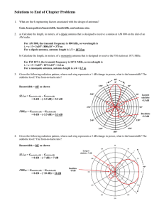 Antenna Design Solutions: Gain, Beamwidth, EIRP, Yagi Antennas