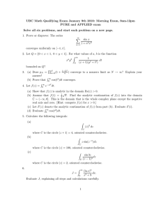 UBC Math Qualifying Exam January 9th 2010: Morning Exam, 9am-12pm