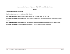 Student Learning Outcomes
