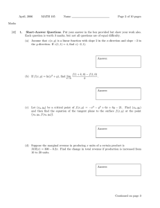 April, 2006 MATH 105 Name Page 2 of 10 pages