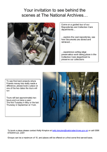 Your invitation to see behind the scenes at The National Archives…