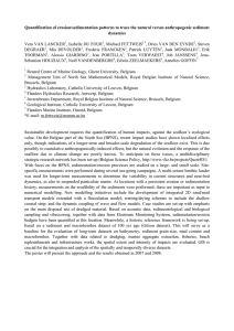 Quantification of erosion/sedimentation patterns to trace the natural versus anthropogenic... dynamics