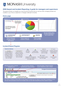 OHS Hazard and Incident Reporting: A guide for managers and...