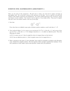 SCIENCE ONE: MATHEMATICS ASSIGNMENT 4
