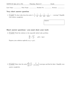 Very short answer question