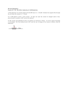 Induction & Self-Induction Worksheet: Physics Problems