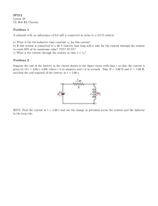 RL Circuits: Inductance and Resistance Problems
