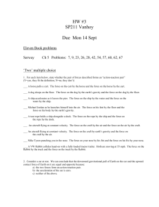 HW #3 SP211 Vanhoy  Due  Mon 14 Sept