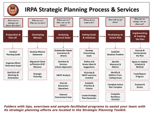 IRPA Strategic Planning Process &amp; Services