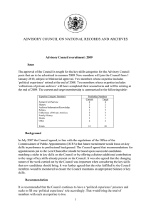 ADVISORY COUNCIL ON NATIONAL RECORDS AND ARCHIVES
