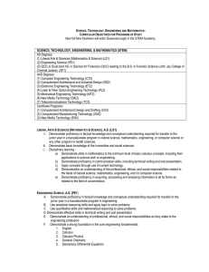 AS Degrees: (1) Liberal Arts &amp; Sciences (Mathematics &amp; Science) (LS1)