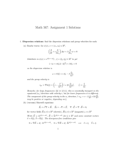 Math 567: Assignment 1 Solutions