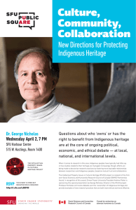 Culture, Community, Collaboration New Directions for Protecting