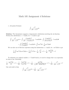 Math 105 Assignment 4 Solutions