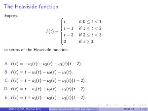 The Heaviside function
