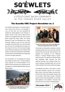 The Scowlitz VMC Project: Newsletter no. 2