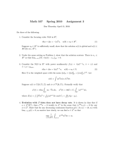 Math 557 Spring 2010 Assignment 3