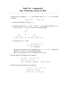 Math 316 – Assignment 8 Due: Wednesday, March 23, 2011