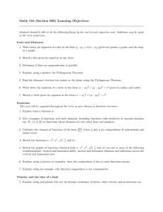 Math 110 (Section 002) Learning Objectives