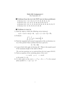 Math 263 Assignment 2 Due September 19