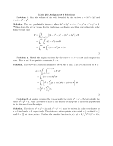Math 263 Assignment 6 Solutions
