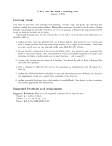 Learning Goals