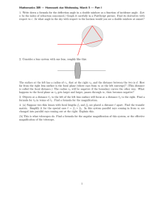 Mathematics 309 — Homework due Wednesday, March 5 — Part I