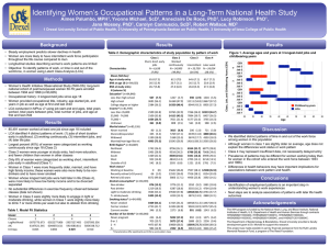 Identifying Women’s Occupational Patterns in a Long-Term National Health Study