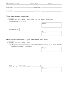Very short answer questions
