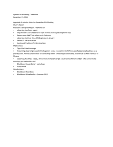 Agenda for eLearning Committee December 13, 2011