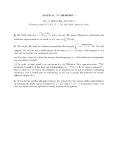 MATH 101 HOMEWORK 7 1. 2. Due on Wednesday, November 5