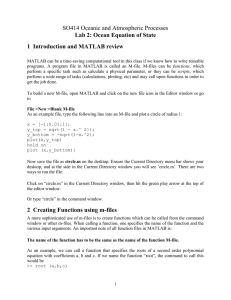 SO414 Oceanic and Atmospheric Processes Lab 2: Ocean Equation of State