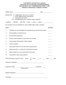 Mechanical Ventilation Initiation Checklist