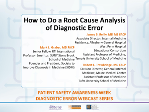 How to Do a Root Cause Analysis of Diagnostic Error