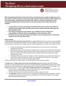 Tip Sheet: Navigating life as a dual-career couple