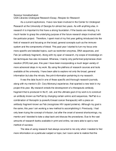 Saranya Venaktachalam Recipes for Research