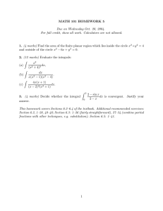 MATH 101 HOMEWORK 5 1. 2. Due on Wednesday Oct. 20, 2004.
