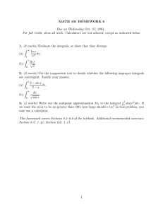 MATH 101 HOMEWORK 6 Due on Wednesday Oct. 27, 2004.