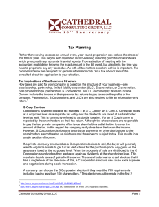 Tax Planning
