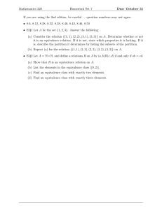 Mathematics 220 Homework Set 7 Due: October 31